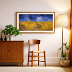 Wheatfield with crows