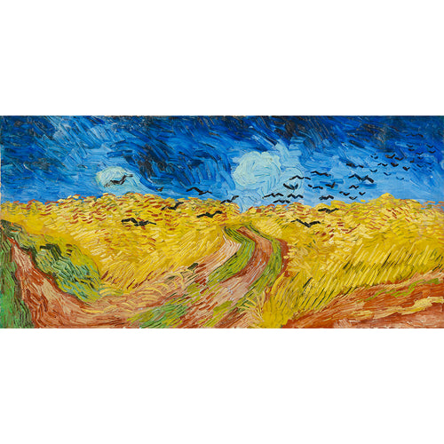 Wheatfield with crows